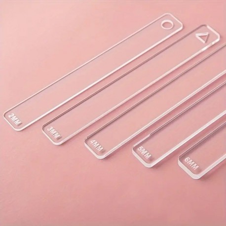 Acrylic Ruler Size 6 2pc set
