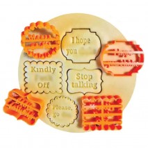 Offensive Cookie Cutters Set 4pc