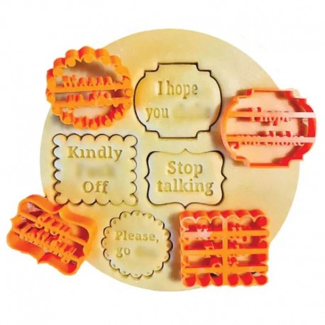 Offensive Cookie Cutters Set 4pc