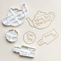 Tea Party Cookie Cutter 3pc Set