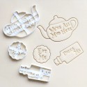 Tea Party Cookie Cutter 3pc Set