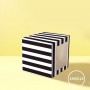 BG Black & White Stripe Single Cupcake B