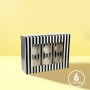 BG Black & White Stripe 6 Cupcake