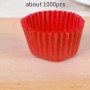 Mini Red Baking Cups 2.49x2.11cm 1000pc