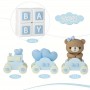 Cake Topper Animal Train Blue 7pc
