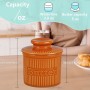 Ceramic Butter Bell Orange