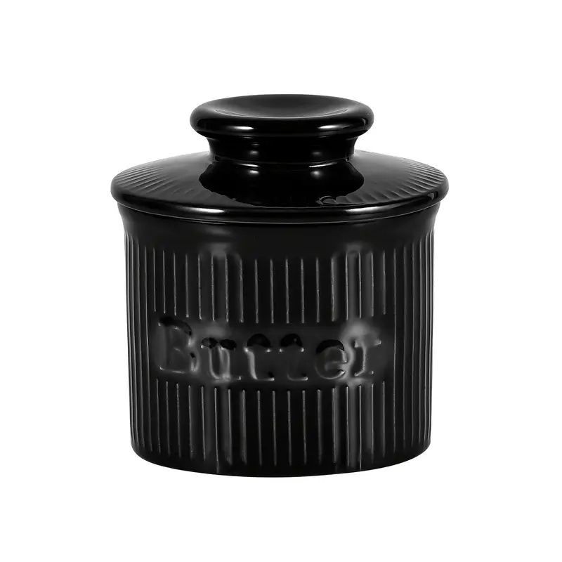 Ceramic Butter Bell Black