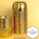 Cake Craft Foil Baking Cup - Gold - 50 pack