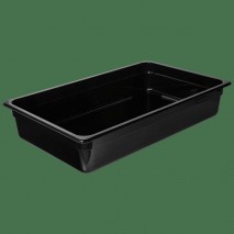 KH Classik Chef Gastronorm Food Pan Black PC 1/1 Size 100mm