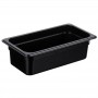 KH Classik Chef Polycarbonate Steam Pan Food Pan Black 1/3 Size 100mm