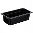 KH Classik Chef Polycarbonate Steam Pan Food Pan Black 1/3 Size 100mm