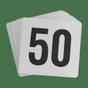 KH Plastic Table Number Set Black On White 1 - 25