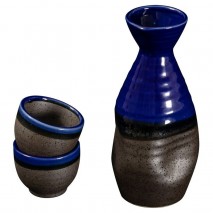 Omotenashi Sake Set BLUE 228ml 3pc