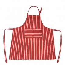 Ramco Bib Apron Red Stripe