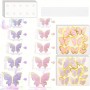 Cake Topper Butterflies Pink and Purple 60pcs Unbranded - 3