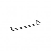 Black PVC Coated Glass Hanger - Single Row 400mm