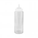Wide Mouth Squeeze Bottle - Clear 1000ml