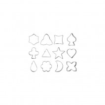 Chef Inox Cookie Cutter Set Aspic - 12 pieces 35mm