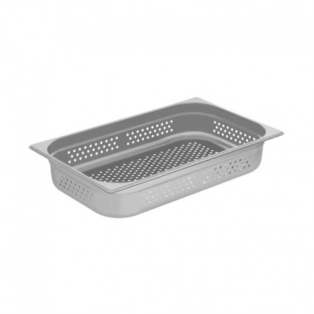 Chef Inox Anti-Jam Steam Pan Perforated 1/1 Size 530x325x100mm / 13.7Lt