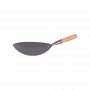 Chef Inox Asian Wok - Iron with Wood Handle 30cm