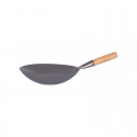 Chef Inox Asian Wok - Iron with Wood Handle 30cm