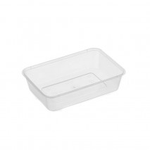 Genfac Rectangle Clear Container 750ml - 50 pack