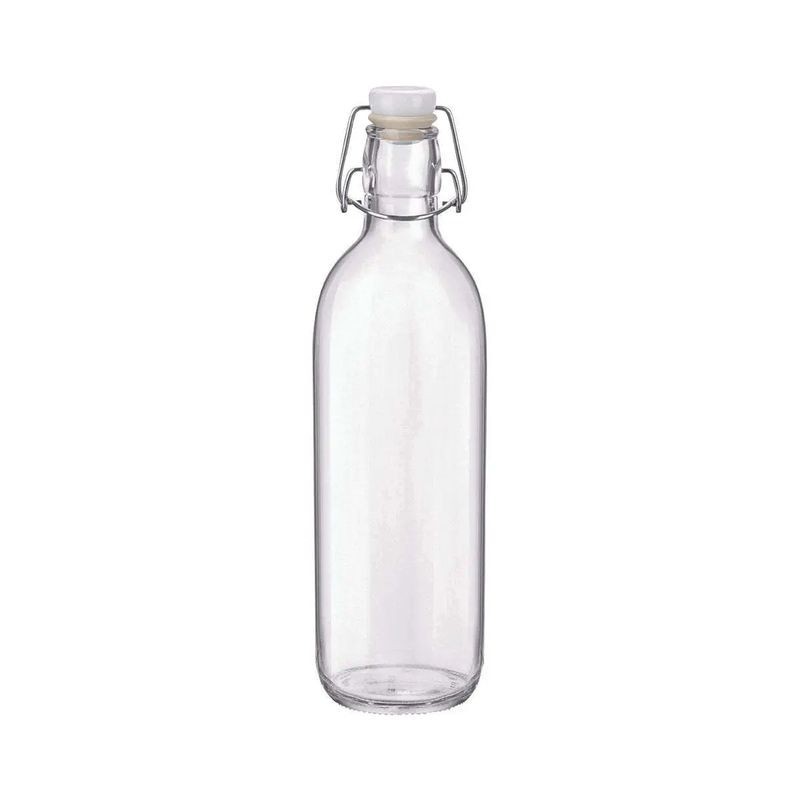 Bormioli Rocco Emilia Bottle with white Lid 1.0Lt