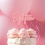 C&C Acrylic Pink Opaque/Pink Layered Cake Topper - Eighteen