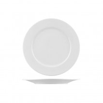 Bistro Porcelain Wide Rim Round Plate - 235mm