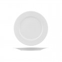 Bistro Porcelain Wide Rim Round Plate - 235mm