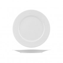 Bistro Porcelain Wide Rim Round Plate - 280mm