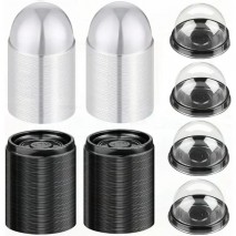Dome Cake/Des Contain w lid 7x7x4.5c Blk