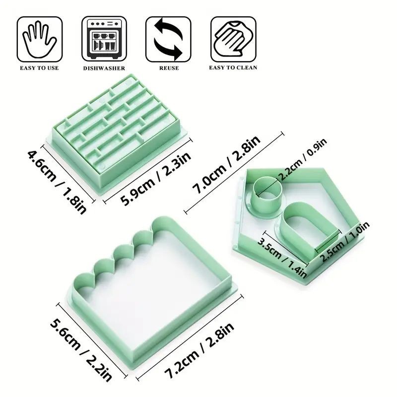 Mini Gbread House Cut Emboss 3pc