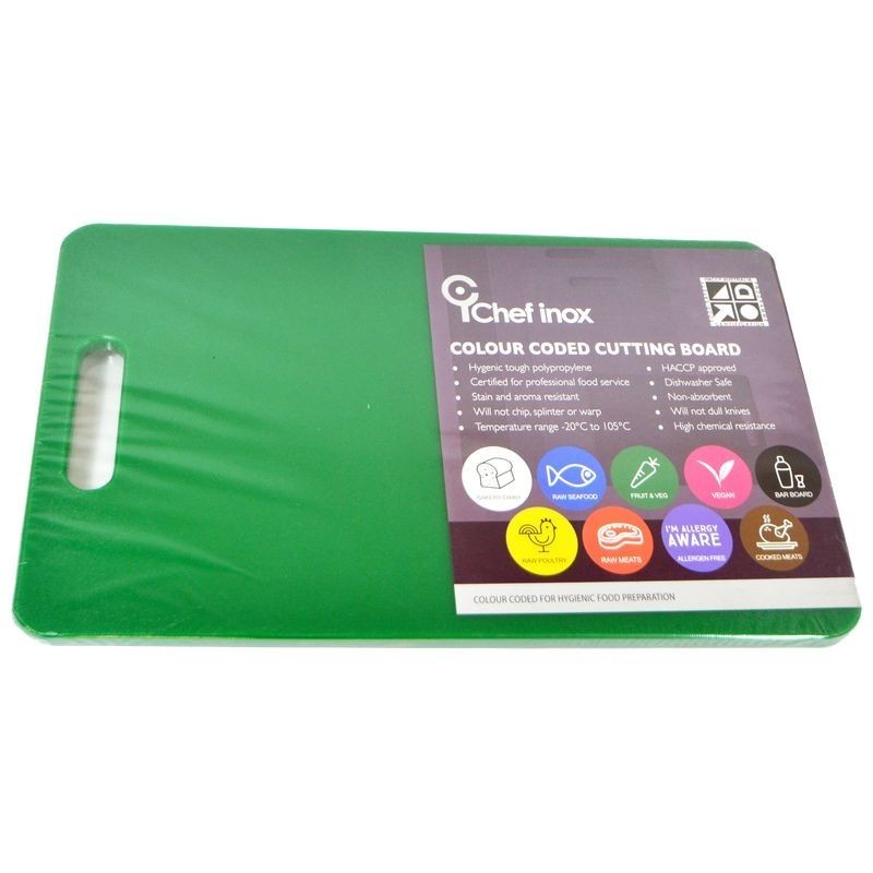 Chef Inox Cutting Board Green 300x450x12mm