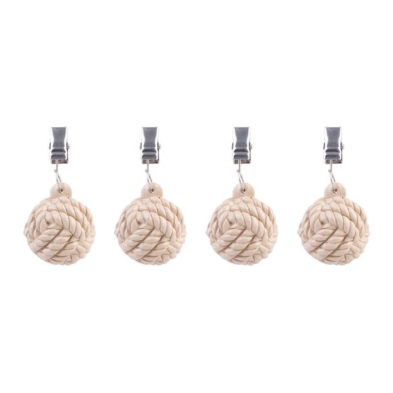 Alfresco Lane Tablecloth Weights - Rope Balls - Set of 4