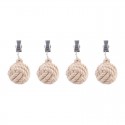Alfresco Lane Tablecloth Weights - Rope Balls - Set of 4