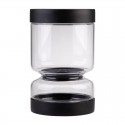 Appetito Borosilicate Glass Pickle Jar - Black 1.1L