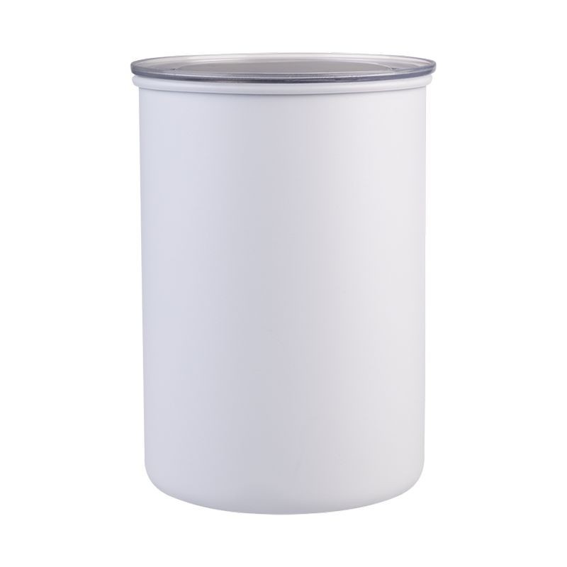Casabarista Vacuum Stainless Steel Coffee Canister - White 1.3L
