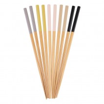 D.Line Bamboo Chopsticks - Assorted Colours set of 5