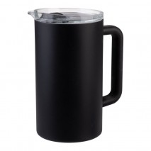 Oasis Insulated Ceramic Lined Triple Wall Water Pitcher - Black 1.5L
