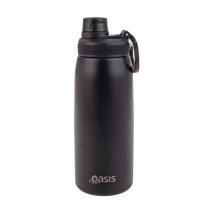 Oasis Insulated Sports Bottle with Screw Cap - 780ml - Black