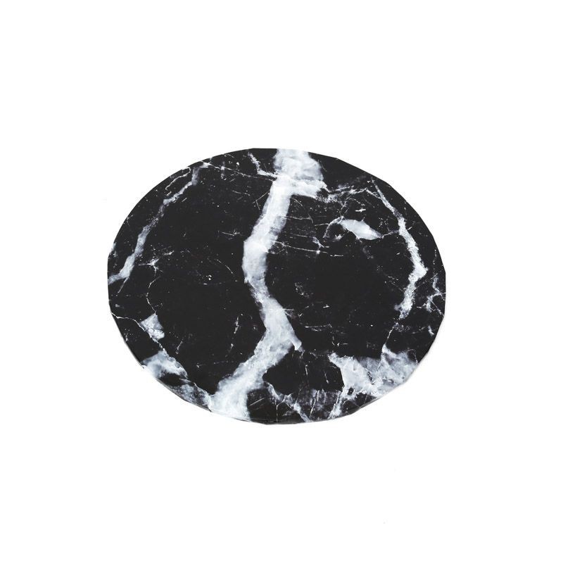 Bake Group Food Presentation Board - Black Marble - 10inch Round