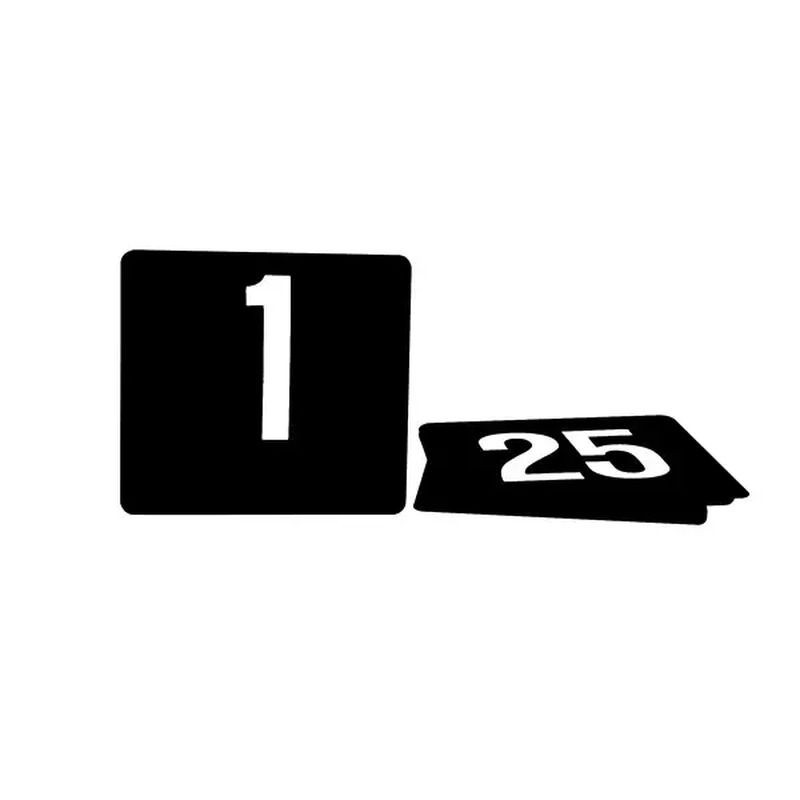 Trenton Flat Plastic Table Numbers - 1-50