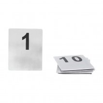 Trenton Flat Stainless Steel Table Numbers - 1-10