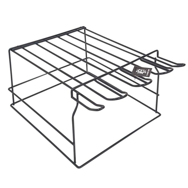 KH Upside Down Glass Rack - PVC Coated Black - 425x350x220mm