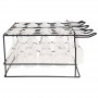 KH Upside Down Glass Rack - PVC Coated Black - 425x350x220mm