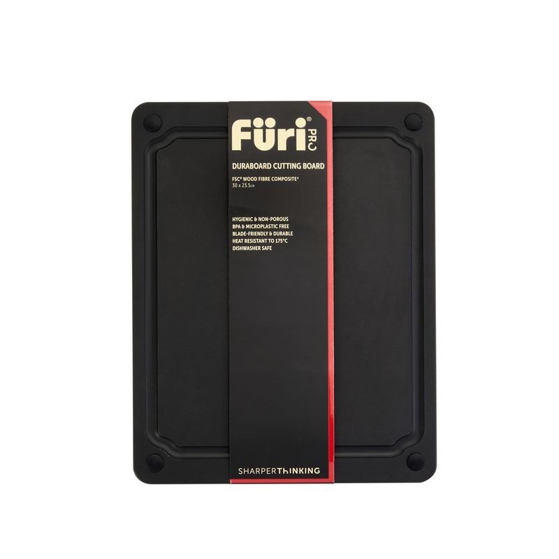 Furi Duraboard Cutting Board - Black - 30 x 23.5cm