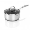 Matrix Non-stick Saucepan  18cm / 2.3L with Glass Lid- Stanley Rogers