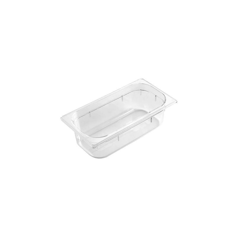 Inox Macel Gastronorm Pan Polycarbonate Clear 1/3 Size 325x176x150mm / 5.3Lt