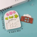 Silicone Mould Forest Cabin & Flowers